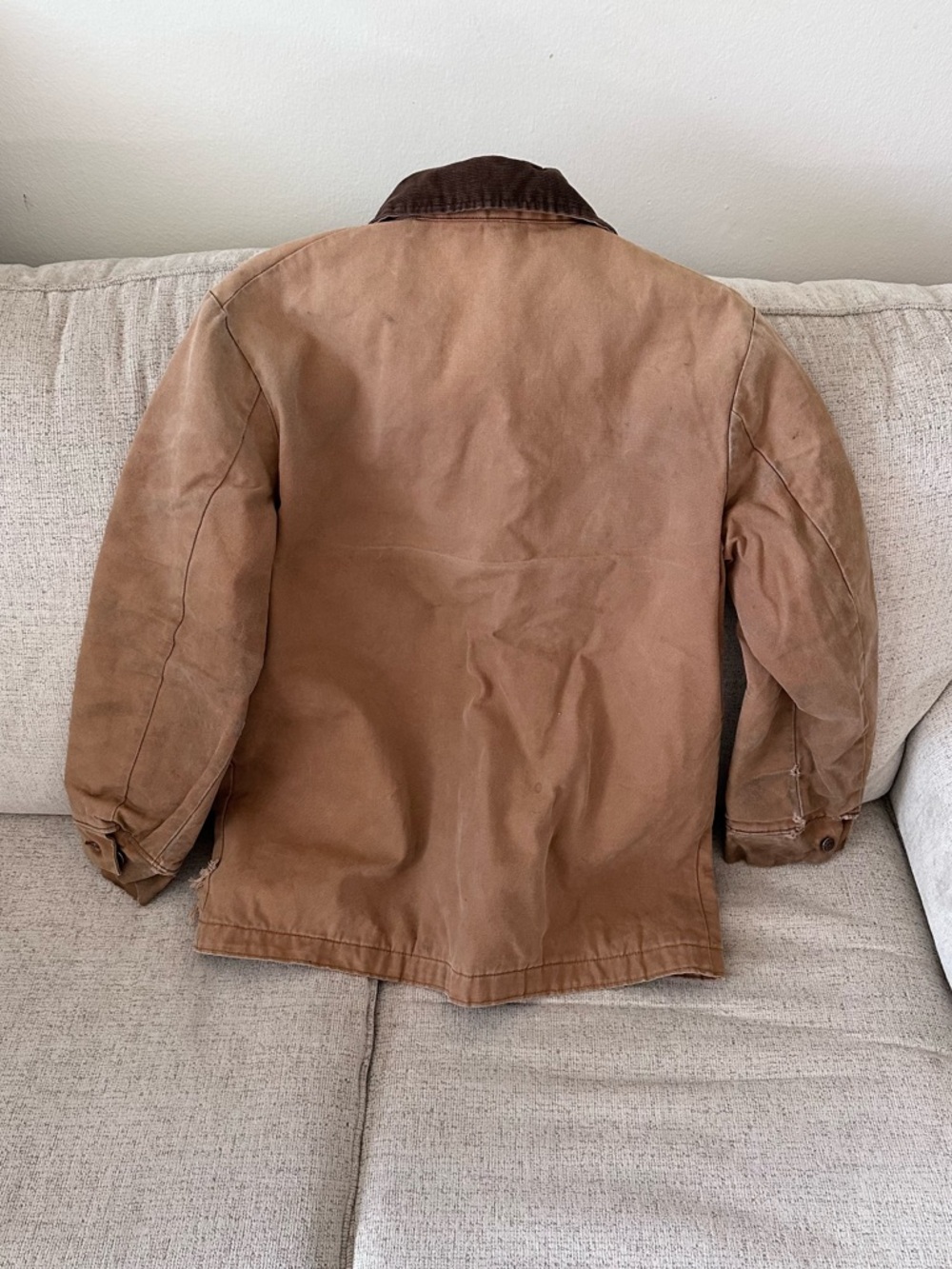Vintage Big Ben Work Jacket Brown Duck Canvas Blanket Lined 40 - Picture 6 of 10